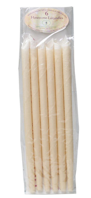 HONEYCONE Ear Candles  100% Unbleached Cotton 6