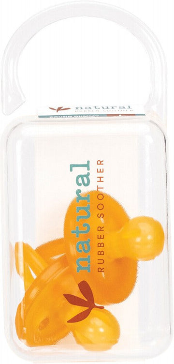 Natural Rubber Soothers Soother Twin Pack Large Rounded 6 mths + 2pk