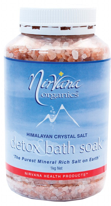 Nirvana Organics Himalayan Crystal Salt Detox Bath Soak 1kg