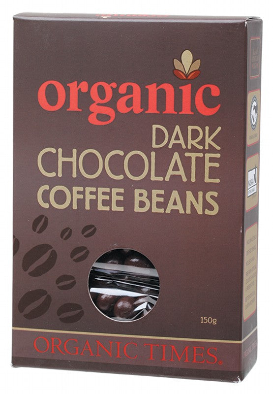 Organic Times Dark Chocolate Coffee Beans 150g