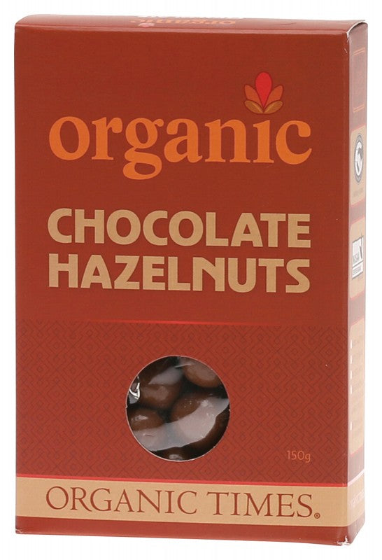 Organic Times Milk Chocolate Hazelnuts 150g