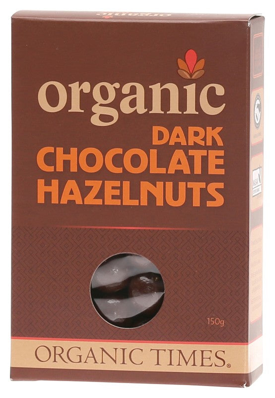 Organic Times Dark Chocolate Hazelnuts 150g