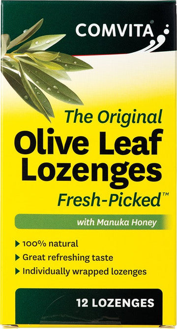 Comvita Olive Leaf Extract Lozenges with Manuka Honey 12pk