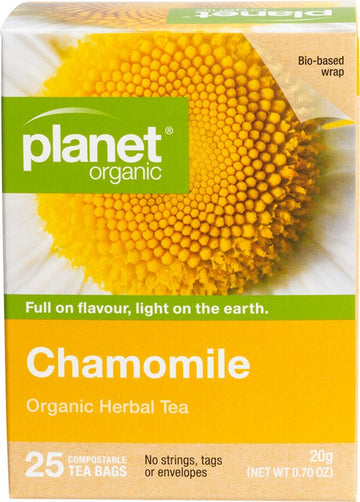Planet Organic Herbal Tea Bags Chamomile 25pk