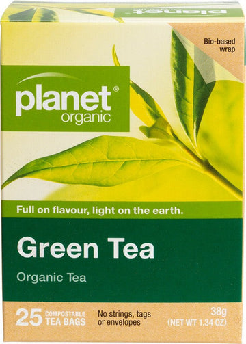 Planet Organic Herbal Tea Bags Green Tea 25pk