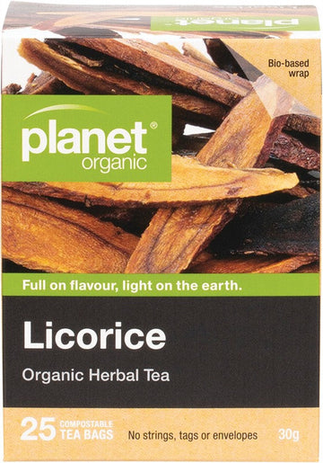Planet Organic Herbal Tea Bags Licorice 25pk