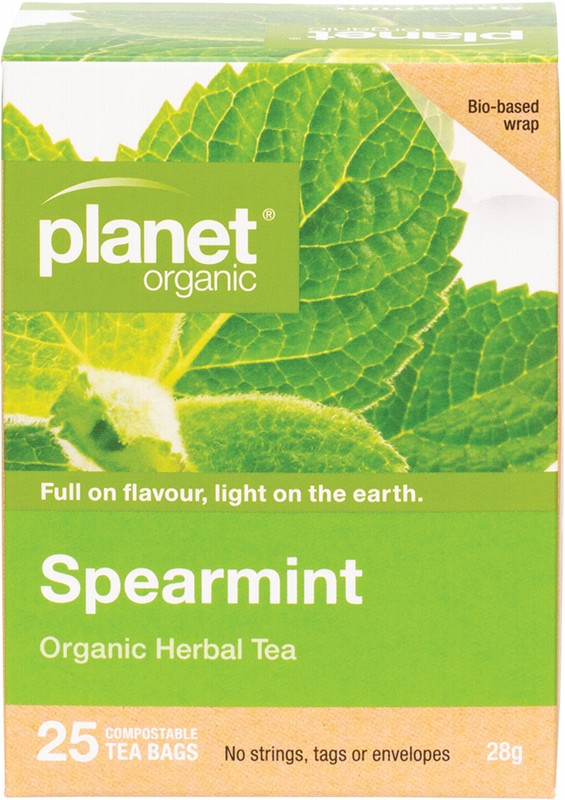 Planet Organic Herbal Tea Bags Spearmint 25pk