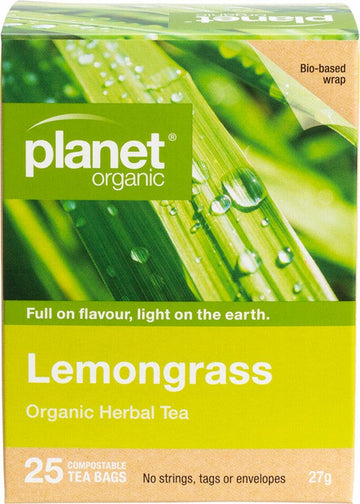 Planet Organic Herbal Tea Bags Lemongrass 25pk