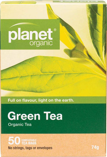 Planet Organic Herbal Tea Bags Green Tea 50pk