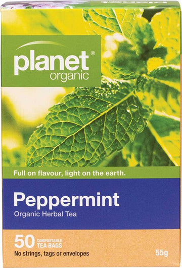 Planet Organic Herbal Tea Bags Peppermint 50pk