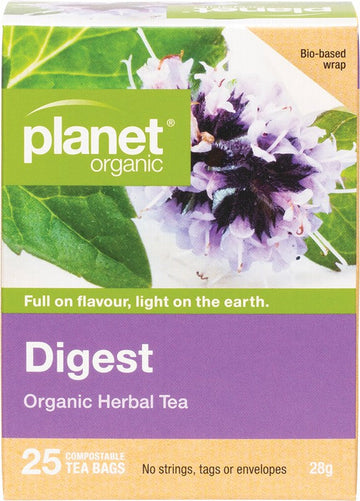 Planet Organic Herbal Tea Bags Digest 25pk
