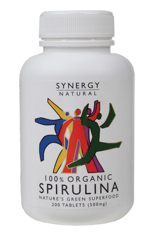 Synergy Organic Spirulina Tablets 500mg 200 Tabs