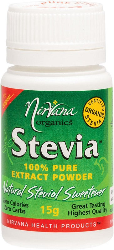 Nirvana Organics Stevia 100% Pure Extract Powder 15g
