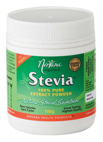 Nirvana Organics Stevia 100% Pure Extract Powder 100g