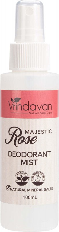 Vrindavan Deodorant Mist Majestic Rose 100ml