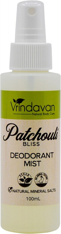 Vrindavan Deodorant Mist Patchouli Bliss 100ml