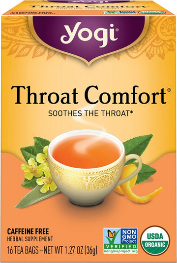 YOGI TEA Herbal Tea Bags  Throat Comfort 16
