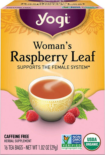YOGI TEA Herbal Tea Bags  Woman's Raspberry Leaf 16