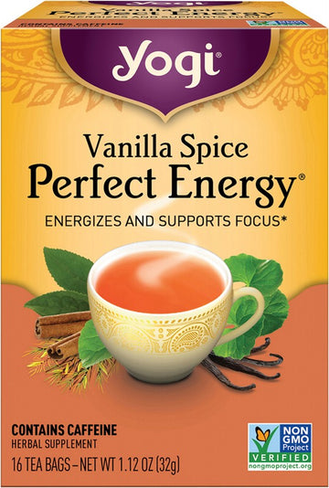 YOGI TEA Herbal Tea Bags  Vanilla Spice Perfect Energy 16