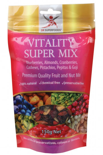 DR SUPERFOODS Vitality Super Mix  Fruit & Nut 150g