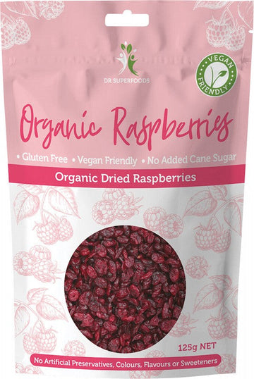 Dr Superfoods Dried Raspberries Organic 125g
