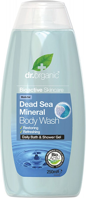 DR ORGANIC Body Wash  Organic Dead Sea Mineral 250ml