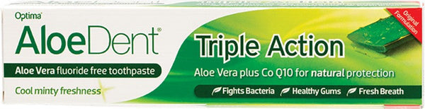 Aloe Dent Toothpaste Fluoride Free Triple Action 100ml