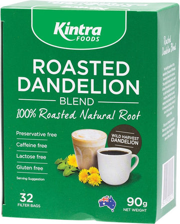 Kintra Foods Roasted Dandelion Blend Tea Bags 32pk