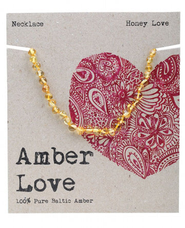 Amber Love Children's Necklace 100% Baltic Amber Honey 33cm