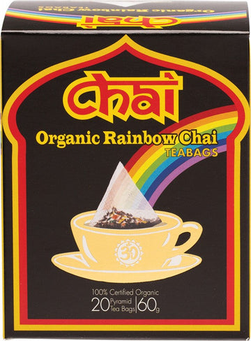 Chai Tea Organic Rainbow Chai Tea Bags 20pk