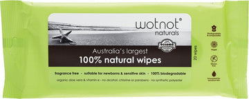 Wotnot Baby Wipes for Case Refill Pack 100% Biodegradable 20pk