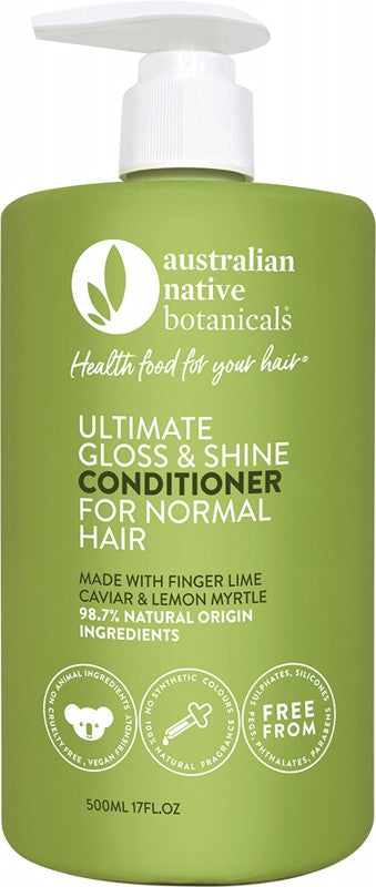 AUSTRALIAN NATIVE BOTANICALS Conditioner - Ultimate Gloss & Shine  Normal Hair 500ml