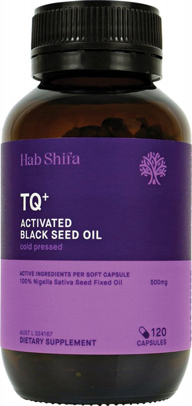 Hab Shifa TQ+ Ultra Strength Black Seed Oil Vegecapsules 120 Caps