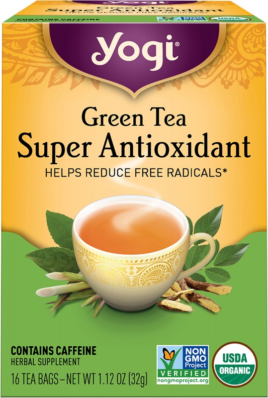YOGI TEA Herbal Tea Bags  Green Tea Super Antioxidant 16