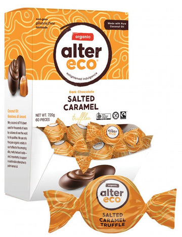 ALTER ECO Chocolate (Organic)  Salted Caramel Truffles 60x12g