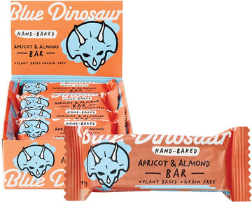 BLUE DINOSAUR Hand-Baked Bar  Apricot Almond 12x45g