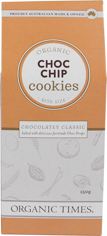 Organic Times Cookies Choc Chip 150g