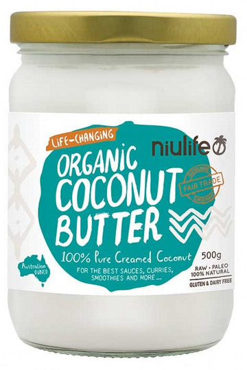 NIULIFE Coconut Butter  100% Pure Creamed Coconut 500g