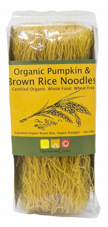 Nutritionist Choice Rice Noodles Pumpkin & Brown 200g