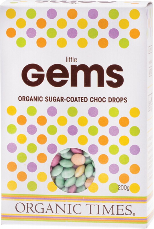 Organic Times Chocolate Little Gems 200g