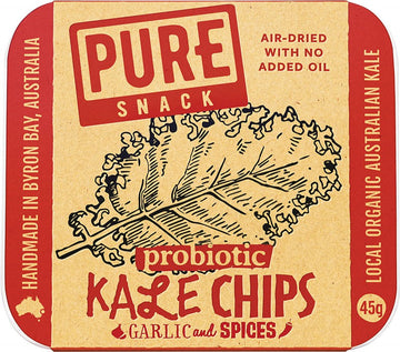 Extraordinary Foods Pure Kale Chips Garlic and Spices 45g