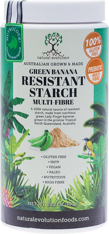 NATURAL EVOLUTION Green Banana Resistant Starch  Multi-Fibre 800g