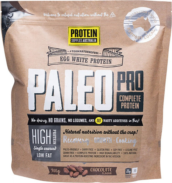 PROTEIN SUPPLIES AUSTRALIA PaleoPro (Egg White Protein)  Chocolate 900g