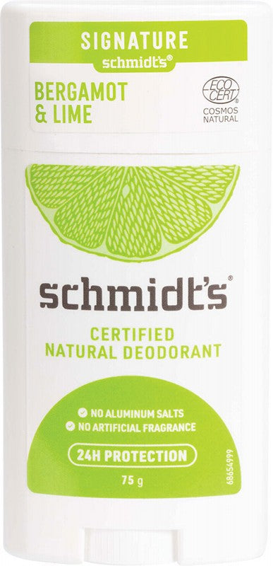 Schmidt's Deodorant Stick Bergamot + Lime 75g