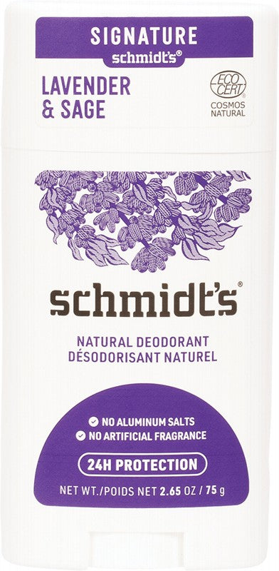 Schmidt's Deodorant Stick Lavender + Sage 75g