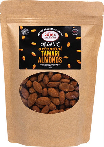 2die4 Live Foods Organic Activated Tamari Almonds 300g