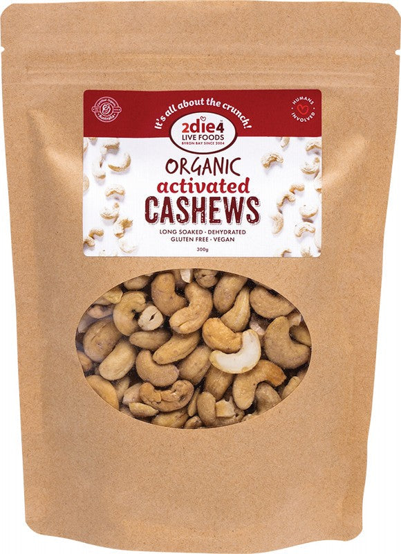 2die4 Live Foods Organic Activated Cashews 300g