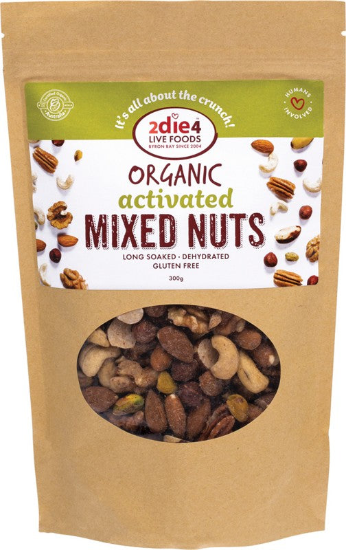 2die4 Live Foods Organic Activated Mixed Nuts Activated with Fresh Whey 300g
