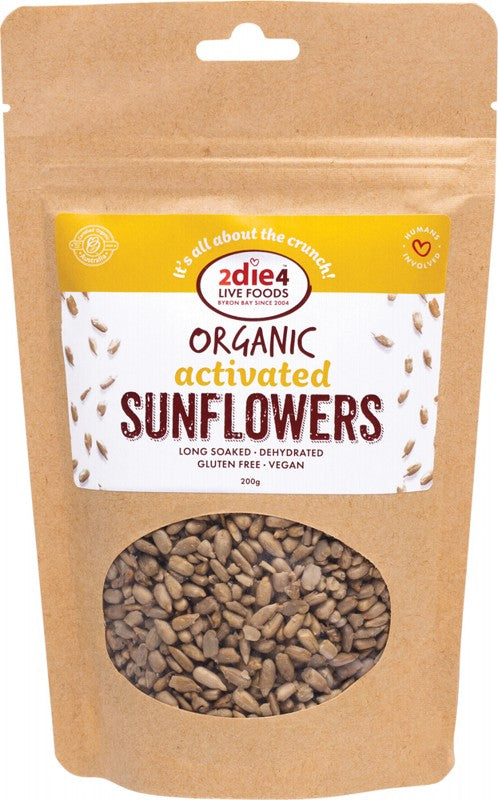 2die4 Live Foods Organic Activated Sunflower Seed 200g