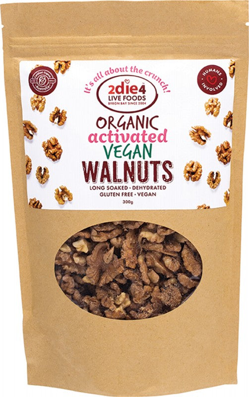 2die4 Live Foods Organic Activated Walnuts Vegan 275g